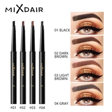 MIXDAIR 4 цвета карандаш для бровей с кистью и бровей, карта для татуажа, ручка для татуажа, стойкая ручка для бровей, макияж, косметика, инструменты