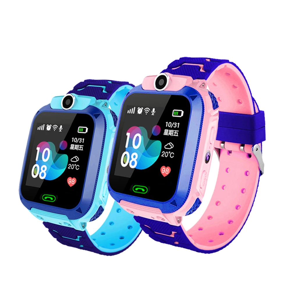 Новые умные часы для детей Q12B Smartwatch телефон часы для Android Ios gps расположение двусторонний вызов 2G Sim карта Лучший подарок для детей