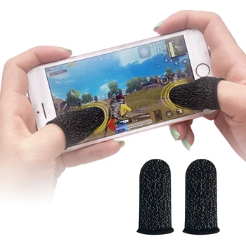 

2 Pair cost Sweatproof Touch Screen Finger Gloves For Mobile Game Controller Moistureproof Finger Cots for Phone Gaming play