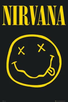 

NIRVANA SMILEY POSTER SILK POSTER Decorative painting 24x36inch
