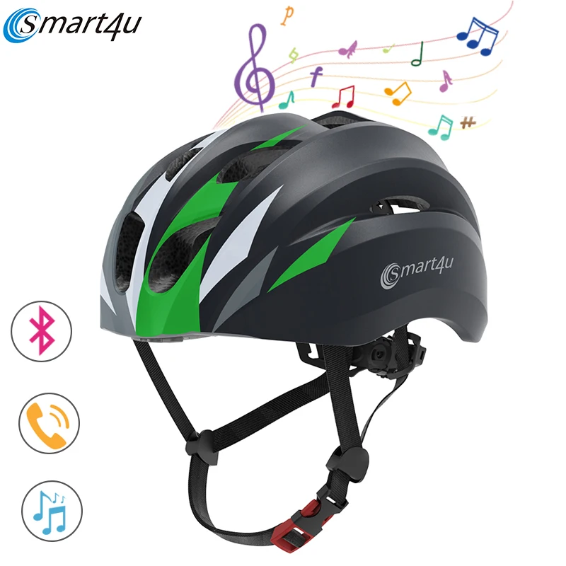 SH20 Smart4u Bluetooth музыкальный шлем для велоспорта, умный велосипедный шлем для гонок, мотоцикла, велосипедный шлем для мужчин и женщин, водонепроницаемый