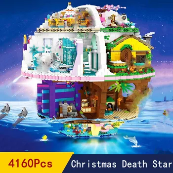 

Ideas Christmas Modular Princess Death Star Model Corner Hotel Restaurant Bakery Shop Building Blocks Bricks Toys Creator