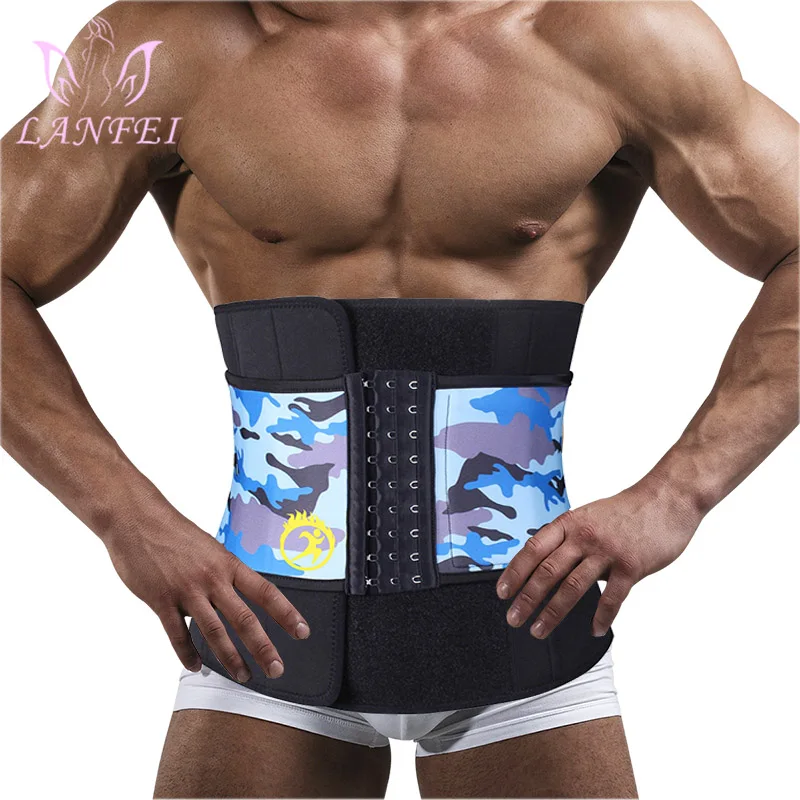 

LANFEI Thermo Neoprene for Men Waist Trainer Body Shaper Modeling Belt Slimming Sweat Weight Loss Corset Sauna Tummy Tuck Strap