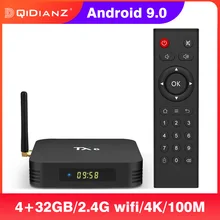 TX6 smart tv box android 9 4G/32G Allwinner H6 czterordzeniowy wsparcie 2.4G i 5G bezprzewodowy WIFI Google Play Youtube inteligentny dekoder