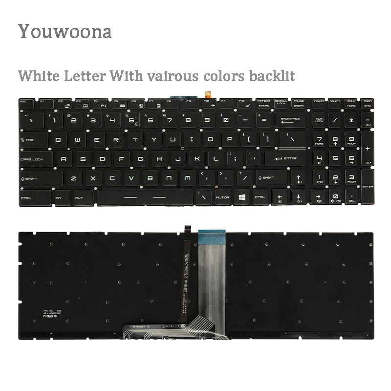 New Original Laptop Keyboard For MSI MS-1796 MS-1799 MS-16J9 MS-1792 MS-1791 GT72