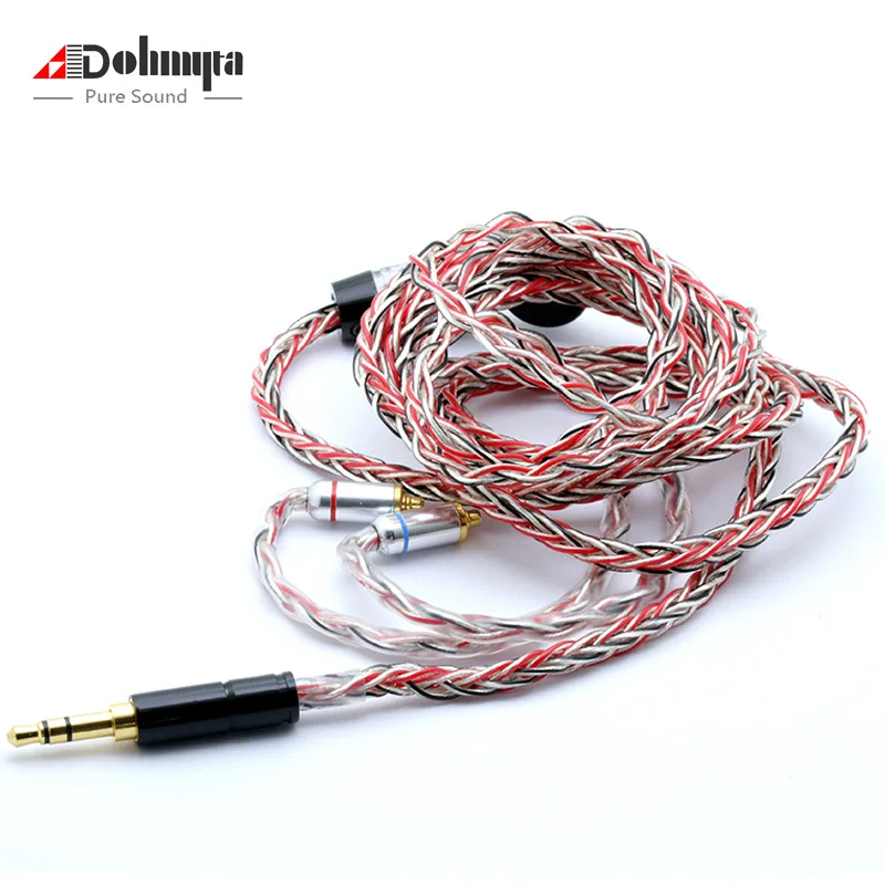 

1.0mm x 8 Core HIFI Silver Plated Upgrade Cable 3.5/2.5 Plug MMCX/2Pin Connector to Improved Soundstage Depth and Presence