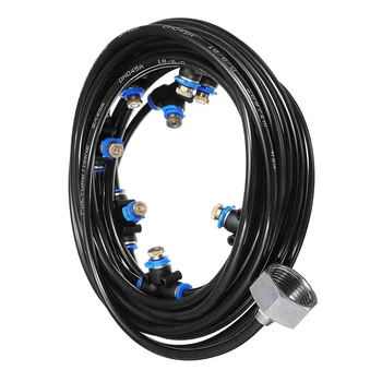 

Hot 8/10/18/23m Water Mist Coolant System 1/2" Sprinkler Water Spray Misting System Water Fog Garden Patio Mist