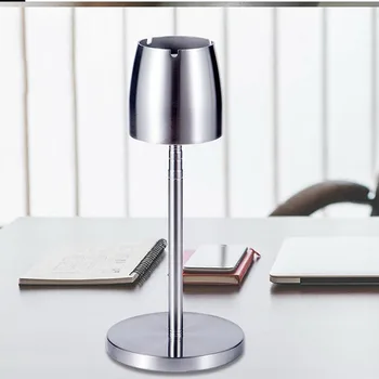 

Portable Adjustable Height Telescopic Standing Ashtray Stainless Steel Floor Stand Ash Tray For Office Home Smoking Accessories