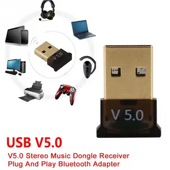 

Mini BT5.0 Dongle Wireless USB Bluetooth 5.0 CSR 4.0 Adapter Transmitter Music Receiver Audio Adapter Computer PC Laptop Tablet