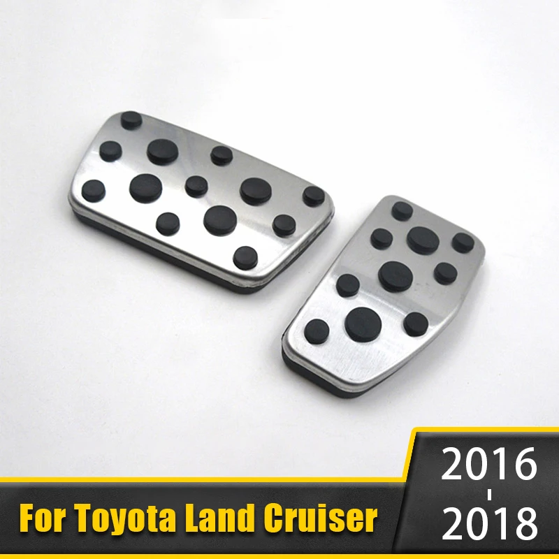 

Car Accelerator Pedals Brake Pedal Non-Slip Cover AT For Lexus LX LX570 2013-2018 For Toyota Land Cruiser lc200 2016 2017 2018