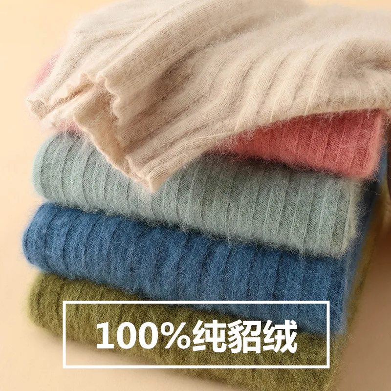 Plus Size Women Sweaters 100% Mink Cashmere Knitting Jumpers for Ladies 2019 New Fashion Pullovers 6Colors Standard Clothes Plus Size Women Sweaters 100% Mink Cashmere Knitting Jumpers for Ladies 2019 New Fashion Pullovers 6Colors Standard Clothes