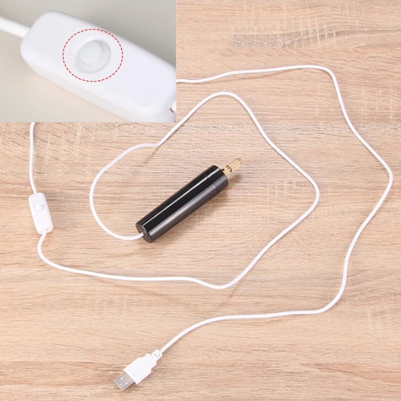 미니 전기 드릴 핸드 헬드 드릴 비트 키트, 에폭시 수지 보석 만들기 나무 공예 도구 5V USB 플러그 스크루 드라이버 도구 키트