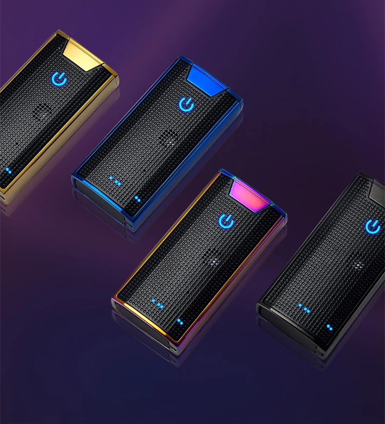 Bluetooth динамик умный дисплей банк питания зажигалки друг подарки электронная плазменная Зажигалка для мужчин подарок
