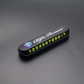 

Car Styling Temporary Parking Card Phone Number Card Plate Park Stop For Alfa Romeo 159 147 156 166 Giulietta Giulia Mito GT