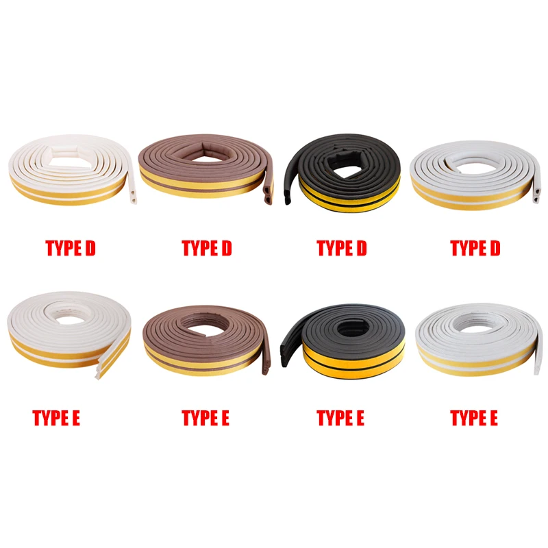 

Door Weather Stripping Window Seal Strip Self-adhisive Foam Weather Strip Door Seal Soundproof PAK55