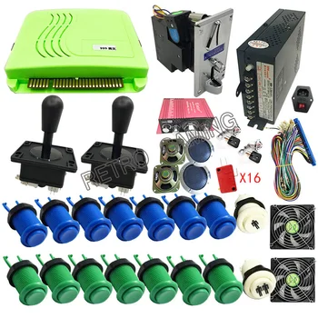 

Pandora 999 in 1 DIY Arcade kit Bundles Parts With American style Joystick & Button Power Supply Jamma Harness Coin Selector