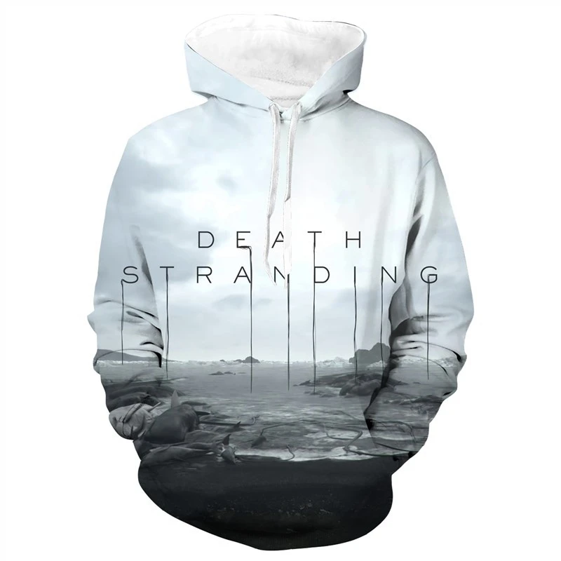 Толстовка для косплея игры «Death Stranding», мужская и женская одежда, повседневная спортивная толстовка с 3D принтом, Новинка