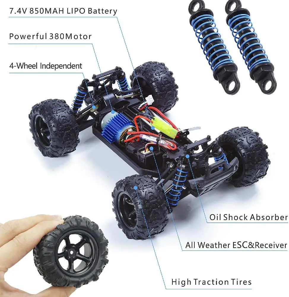 9300 RC Cars 1:18 2.4G 4CH Radio Control RC Car Toys 2020 High speed Trucks Off-Road Trucks Toys for Children