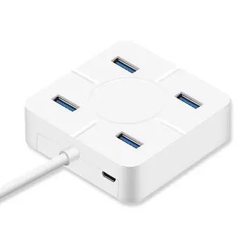 

4 Ports USB 3.0 Hub High Speed Adapter Cable For PC Laptop Card Reader U Disk