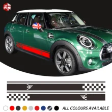^#Cheap 2 Pcs Car Styling MINI Logo Car Door Side Stripes Skirt Sticker Body Graphics Decal For MINI Cooper F55 Decal Accessories ^#Cheap 2 Pcs Car Styling MINI Logo Car Door Side Stripes Skirt Sticker Body Graphics Decal For MINI Cooper F55 Decal Accessories