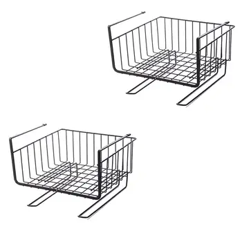 

2Pcs Simple Cabinet Storage Rack Under Table Storage Shelf Cabinet Partition Layered Rack