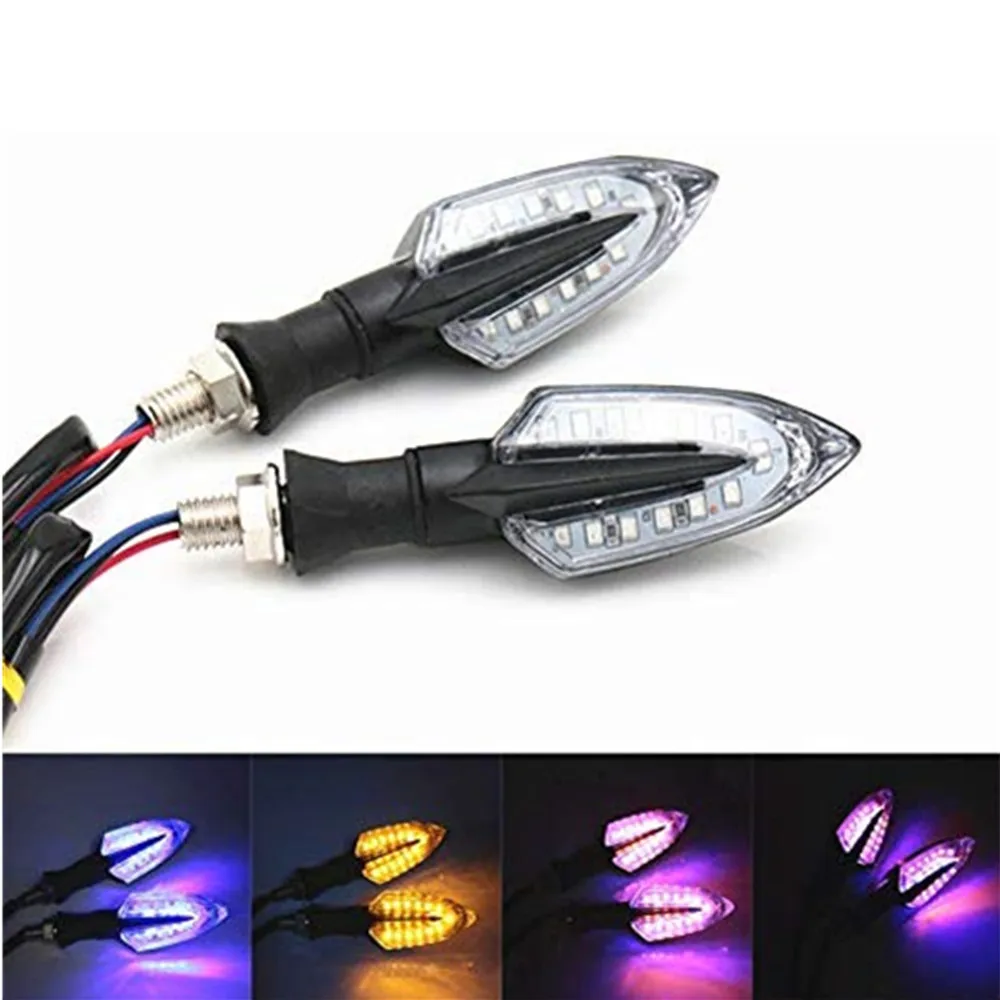 Universal 10mm LED Turn Signal Indicator Light Blinkers Flashers For Honda Yamaha Harley Suzuki Kawasaki Cruiser Dirt bike |