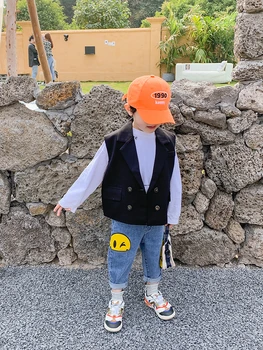 

Suit Vest Tide Boys Western Style Baby Korean Version of the Boy in the Spring and Autumn 2020 Korean Children's Clothing Male