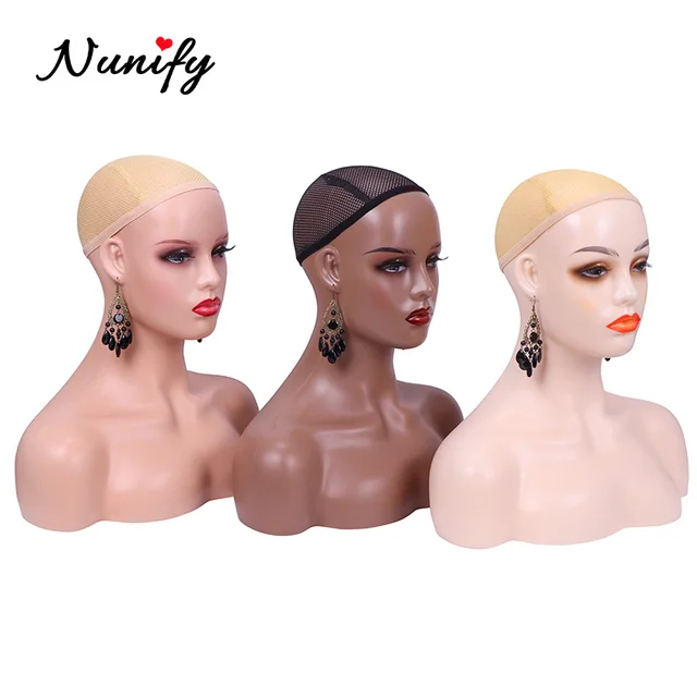 J&F CO. Realistic Mannequin Head Model Heads Wig Display Head for wigs  sunglasses earrings in 2023