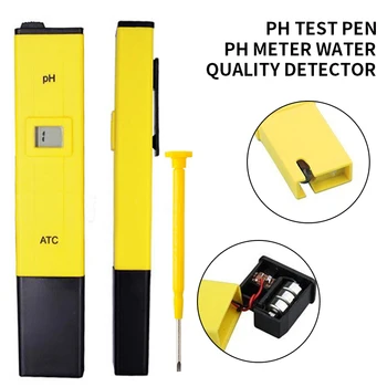 

LCD Digital 0.1-14 Portable Digital PH Meter Tester Water Quality Tester Meter for Aquarium Pool Water Quality Lab PH Monitor