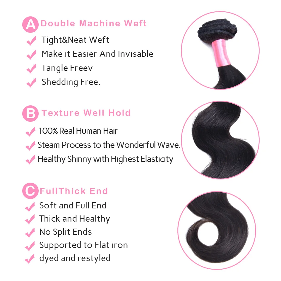 Buy Body Wave Bundles With Closure Brazilian Hair Weave 3 Bundles With HD Lace Closure Remy Human Hair Bundles With Closure