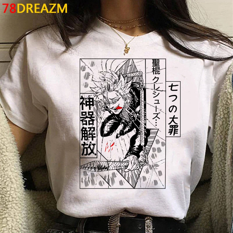 Hot Japanese Anime Seven Deadly Sins T Shirt Men Kawaii Summer Tops Cartoon Graphic Tees Unisex Funny Fashion T Shirt Male T Shirts Aliexpress