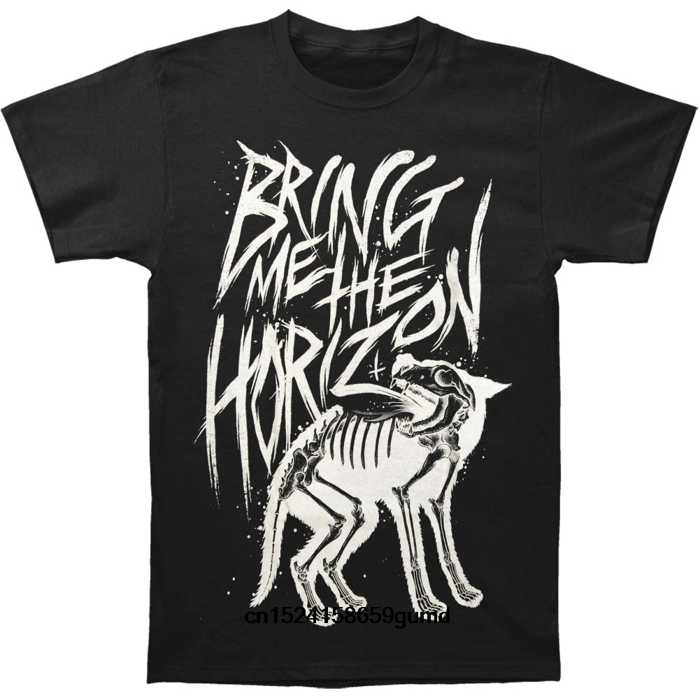 Funny Men t shirt Women novelty tshirt Bring Me The Horizon Wolf Bones T-Shirt | Мужская одежда