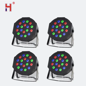 

Led Par Rgb Dmx Wash Dj Lights 18*3W Stage Lighting Effect For Dj Party Stage(4 Pieces/Lot)