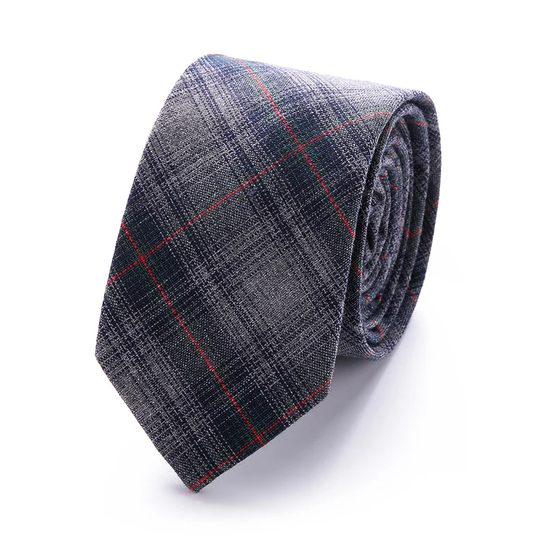 64 Стильные Классические Галстуки, 100% хлопок, мужские галстуки, новые Узкие галстуки 6 см, тонкие клетчатые галстуки для мужчин, деловые