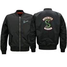 "South Side serpents" куртка в стиле «хип-хоп», одежда для улицы, весна Куртки Для мужчин модные ривердейл куртка для мужчин