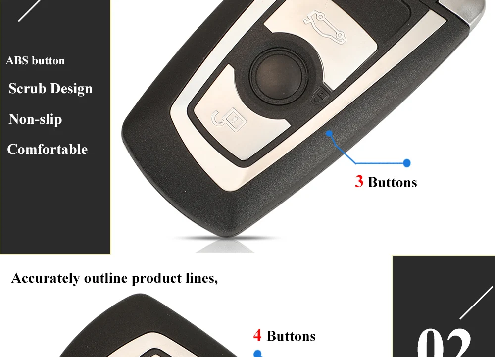 Keyforkess HUF5662 HUF5767 HUF5661 chiave telecomando auto PCF7953 per BMW F 3 5 7 serie X5 X6 F20 F22 F30 CAS4 CAS4 FEM 315/434/868MHz 12 Keyforkess HUF5662 HUF5767 HUF5661 chiave telecomando auto PCF7953 per BMW F 3 5 7 serie X5 X6 F20 F22 F30 CAS4 CAS4 FEM 315/434/868MHz - H5309b3b32ec645a89fd18a57de58c011a