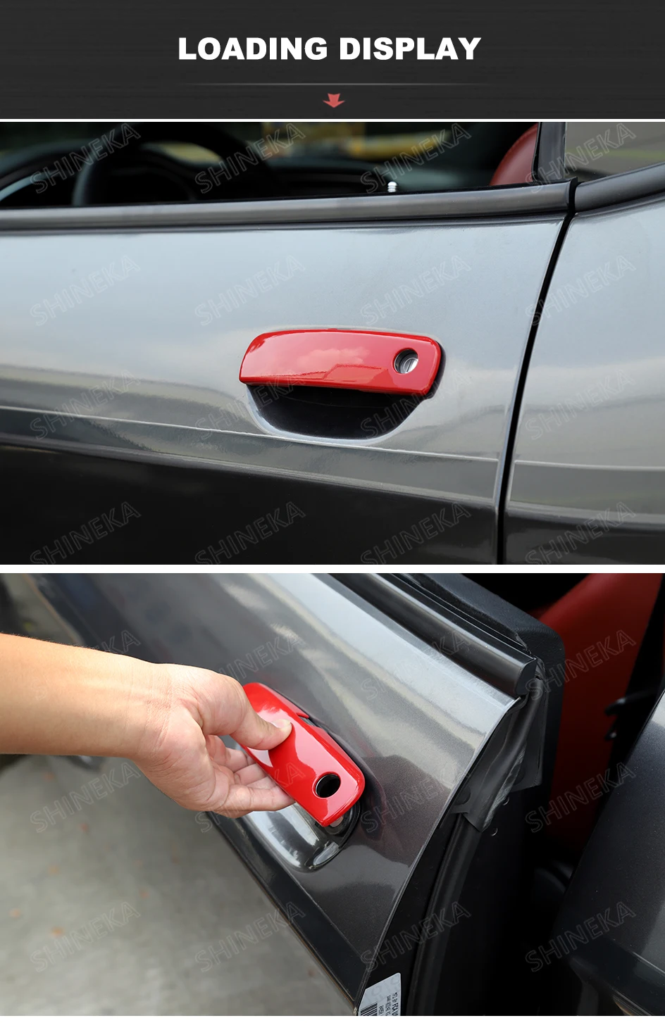 SHINEKA внешние наклейки для Dodge Challenger Автомобильная дверная ручка Накладка наклейки аксессуары для Dodge Challenger 2012
