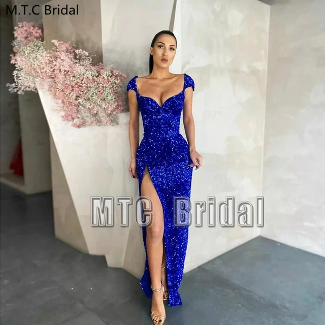 Elegant Full Pearls Party Dress Spaghetti Straps Sweetheart Sheath Gown  Glitter Maxi Evening Night Dresses Formal Occasion Dress - AliExpress