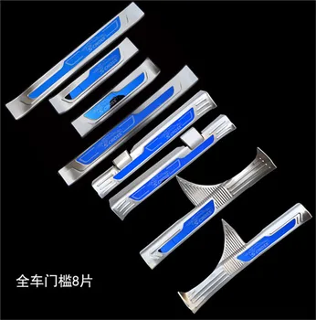 

Car styling high quality stainless steel Car door cover outside door sill plate For Suzuki S-CROSS 2014-2017 Car accessories