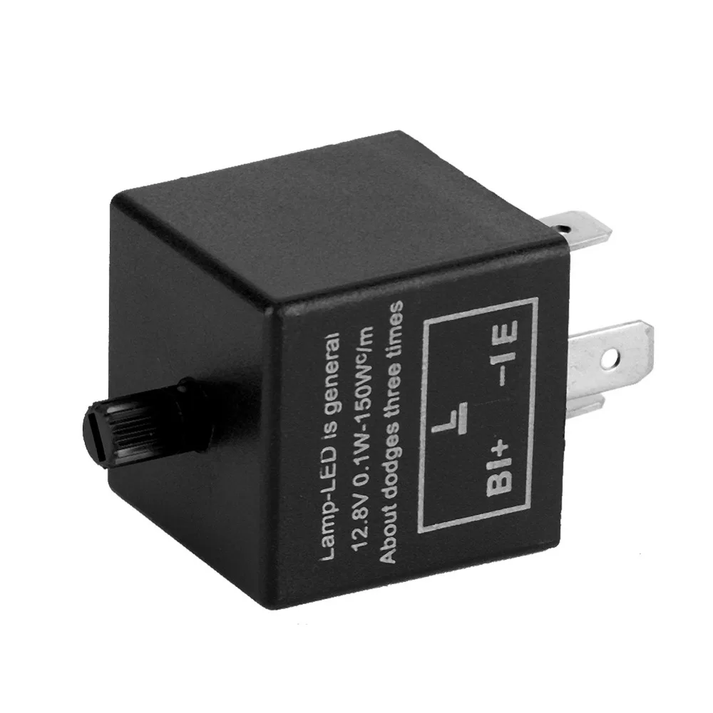 12V 3 Pin 0,1 W-150 W регулируемая светодиодная лампа проблесковый мигающий релейный фиксация для индикатора поворота для установки на большинстве автомобилей или мото