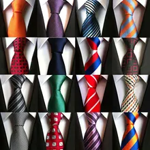 Модные галстуки 8 см классические мужские полосатые галстуки темно-синие красные свадебные галстуки шелковые жаккардовые тканые мужские галстуки в горошек