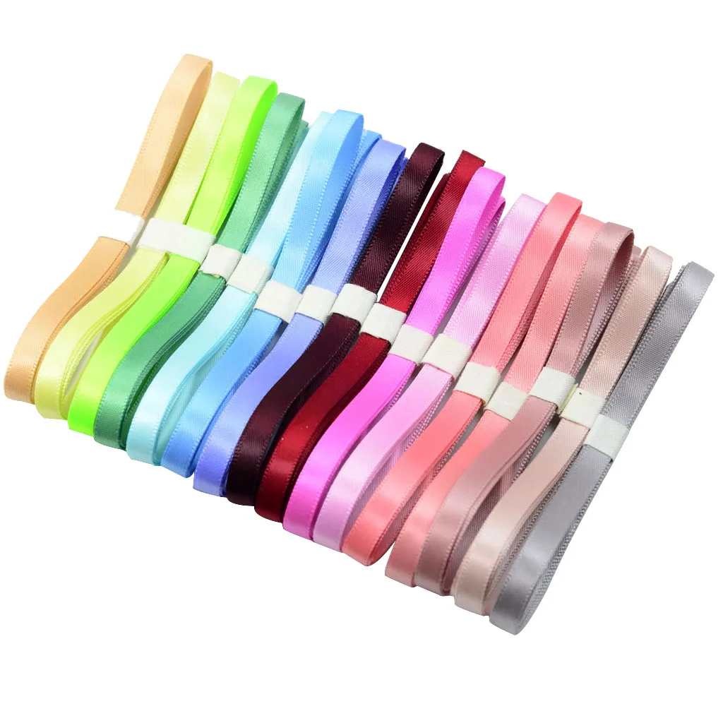 16pcs Polyester Ribbon Ribbons for Crafts Bow Handmade Gift Wrap Party Wedding Decorative Clip Earphone Leisure Creative DIY
