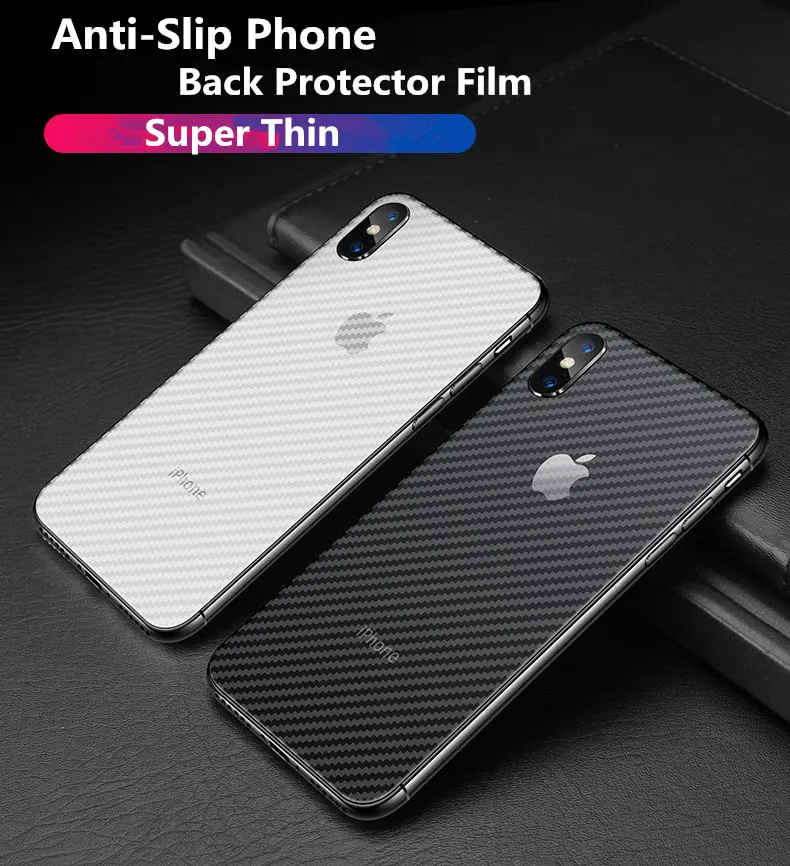Прозрачная 3D защитная пленка из углеродного волокна для iPhone 11 Pro 5 5S 6 6S 7 8 Plus X XR XS Max задняя крышка экрана