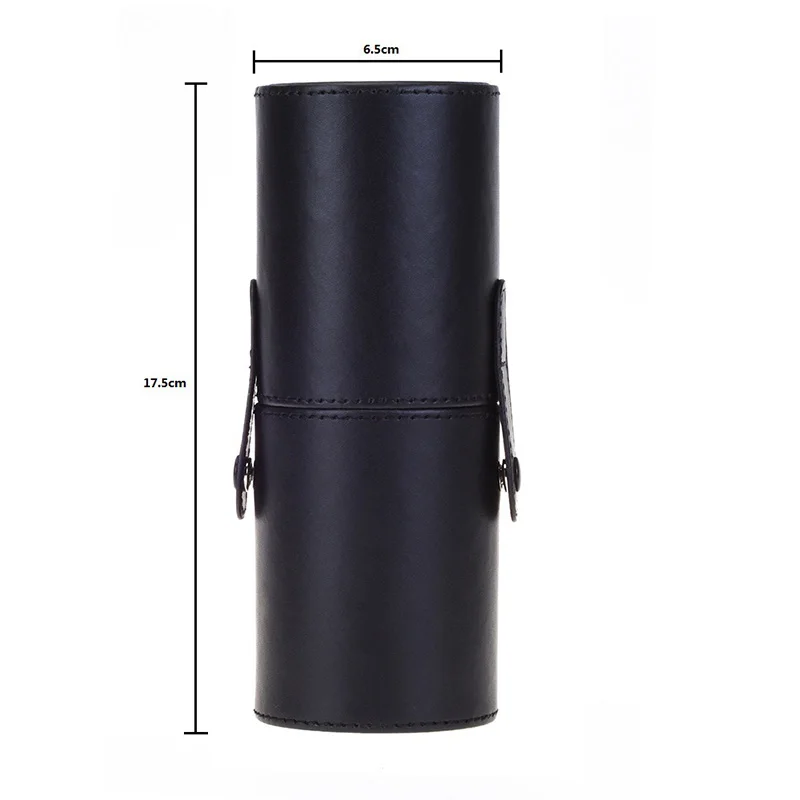 9 Colors Empty Portable Travel Makeup Brushes Round Pen Holder Cosmetic Case PU Leather Cup Brush Holder Tube Storage Organizer makeup brush set,makeup tools,makeup brush cleaner,make up bag