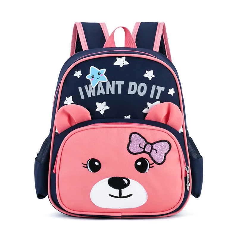 New children's bag boy shoulder bag kindergarten school bag little girl baby cute cartoon backpack reflective bag