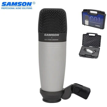 

Original Samson C01 Proffsional Condenser Microphone For Recording Vocals, Acoustic Instruments And Drum Without Case Package