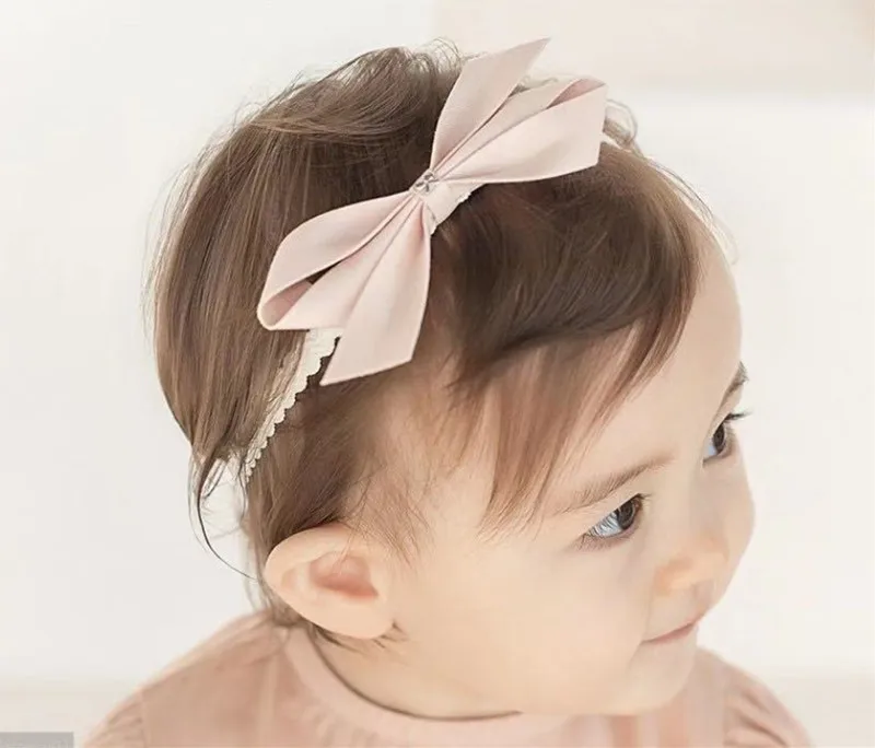 Kinder Bögen Halsbänder Bowknot Haarspange Zubehör Set Baby Knitting Schal HQ