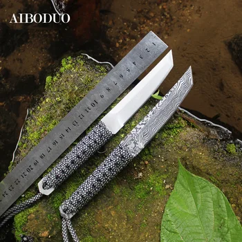 

Folding Knife Hunting Knife Survival Camping Pocket Knife Portable Pattern Outdoor Knife Tactical Hot Damascus Bind Rope Knives