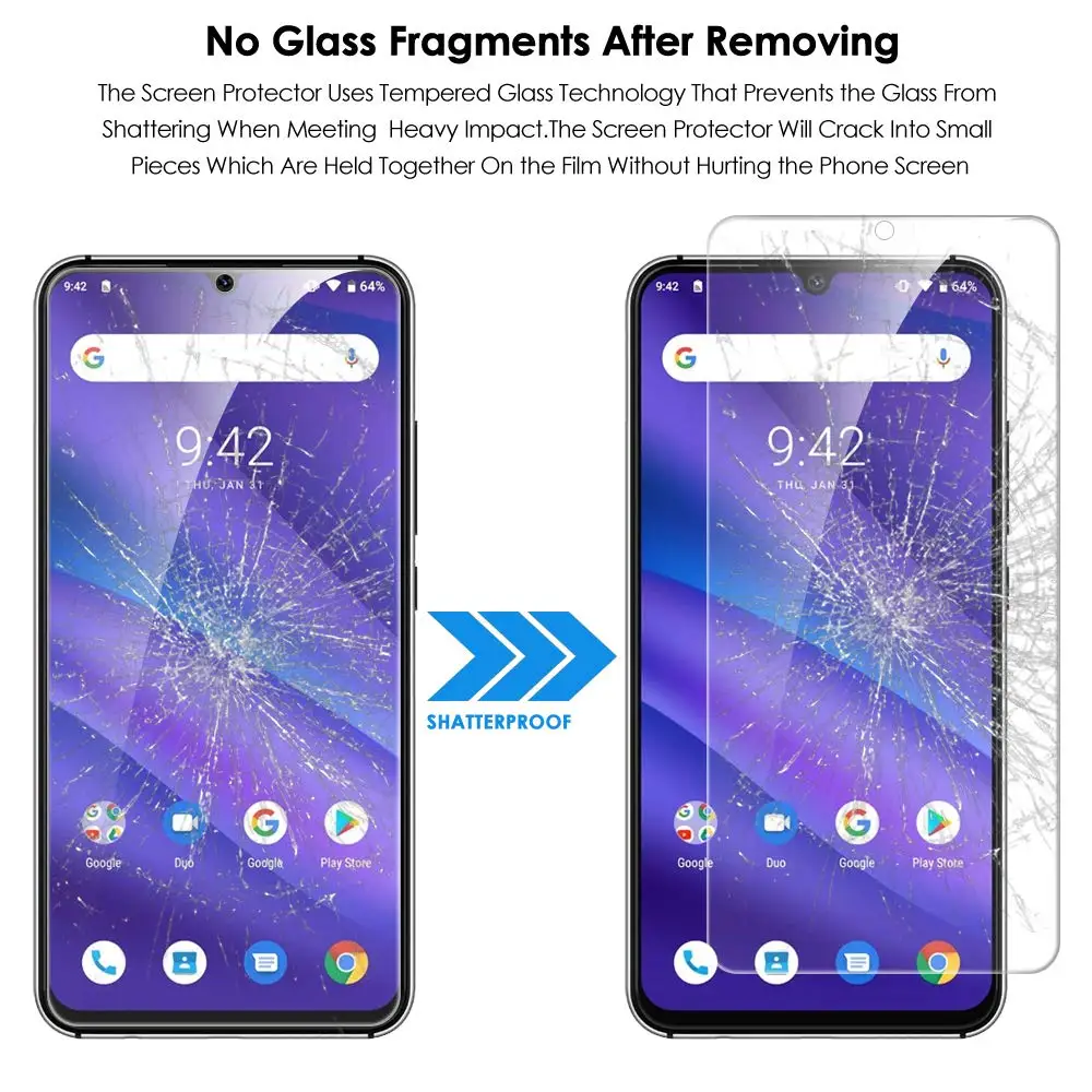 2 шт Полное закаленное стекло для Umidigi A5 Pro защита экрана 2.5D 9h закаленное стекло для Umidigi A5 профессиональная защитная пленка