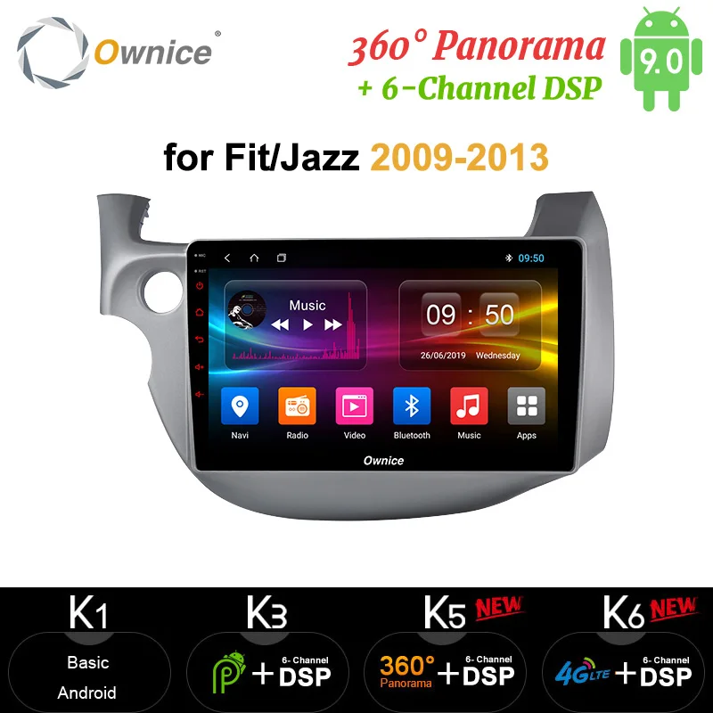 Головное устройство Ownice для автомобиля 64 ГБ 2din Android 9 0 видеоплеер с dvd GPS